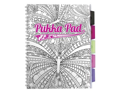 Pukka Pad blok A4 spirálový PER A4 s designem pro vybarvení