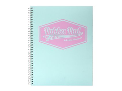 Pukka Pad spirálový blok Pastel A4, papír 80g,100 listů, světle zelený, linkovaný