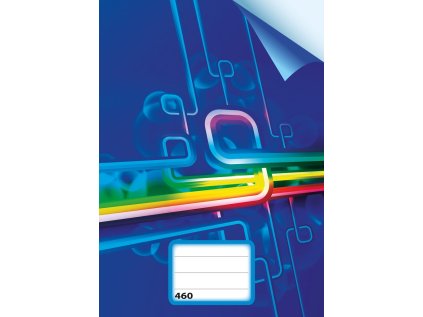 sešit 460, A4, 60 listů, bez linek, modrý