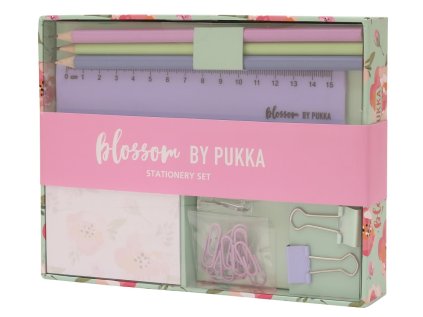 Psací a rýsovací souprava, (tužky, sponky, pravítko, bloček)