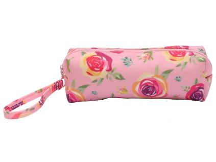 Penál/pouzdro na zip, růžový, 200x60x55mm