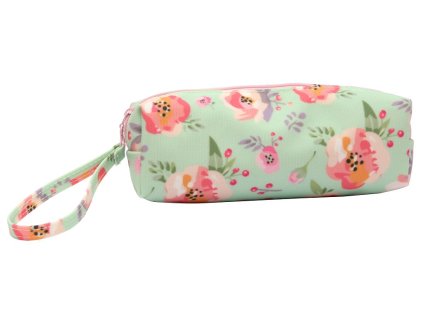 Penál/pouzdro na zip, sv.zelený, 200x60x55mm