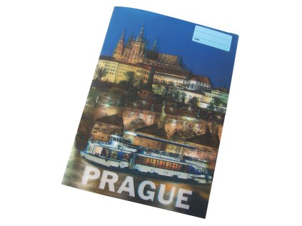 sešit 440 s 3D motivem ,A4, 40 listů,bez linek, motiv PRAGUE