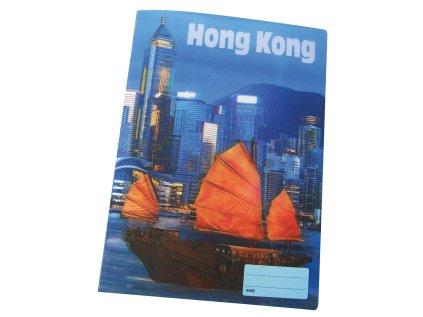 sešit 440 s 3D motivem ,A4, 40 listů,bez linek, motiv Hong Kong