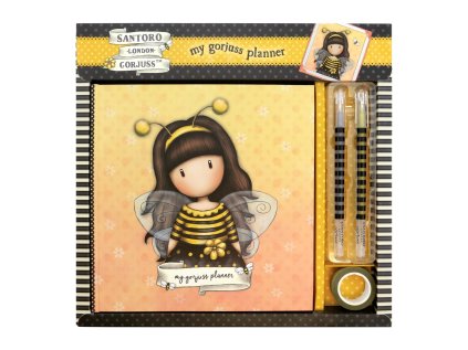 Plánovač / deník Santoro London - Bee-Loved, Rozměry: 27 x 28 x 2.5cm