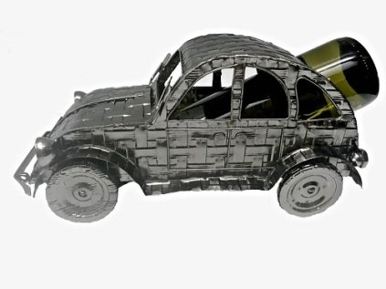 Kovový stojan na víno, motiv Citroën 2CV