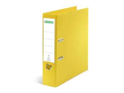 Pořadač A4 pákový 7,5 cm, PP/PP – žlutý