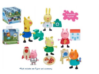 Prasátko Peppa figurka s doplňky plast 6cm asst mix druhů v krabičce