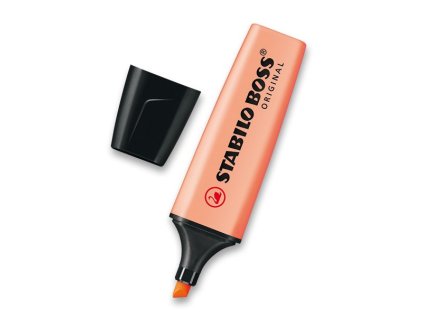 Zvýrazňovač Stabilo BOSS Pastel - oranžový