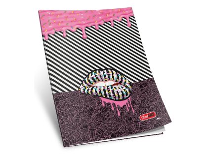 sešit 454, A4, 52 listů, linkovaný 8 mm,edice STREET, motiv donut