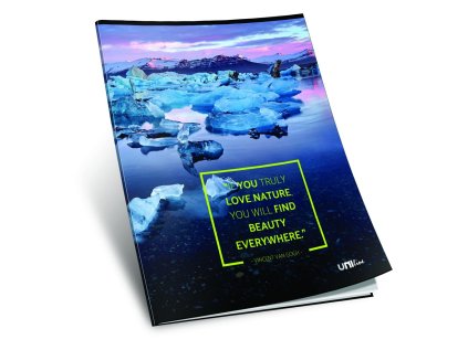 sešit 440, A4, 42 listů, bez linek, ,edice NATURE, motiv Antarktida