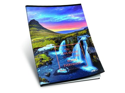 sešit 440, A4, 42 listů, bez linek, ,edice NATURE, motiv vodopády
