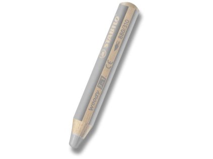 Pastelka Stabilo Woody 3v1 - stříbrná