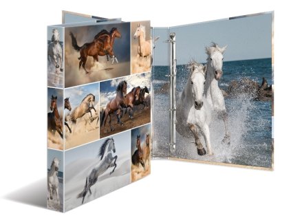 Designový pořadač 4-kroužkový A4 motiv koně