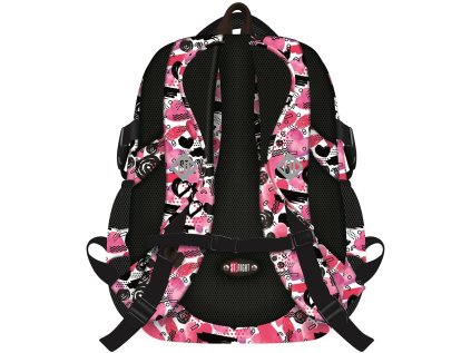 Studentský batoh St.RIGHT - HEARTS, 4 komorový, BP01,rozměry: 43 x 32 x 21 cm