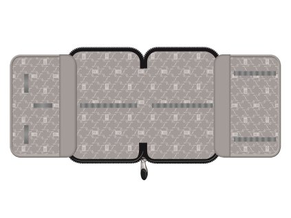 Penál jednopatrový St.RIGHT - HEARTS, PC03, rozměry: 20,5 x 14 x 3,5 cm