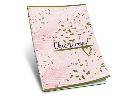 sešit 440, A4, 42 listů, bez linek, edice CHIC, Chic forever