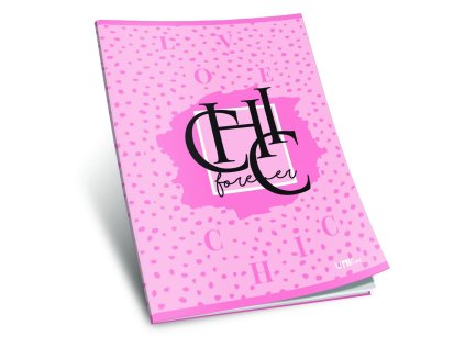 sešit 440, A4, 42 listů, bez linek, edice CHIC, Love chic