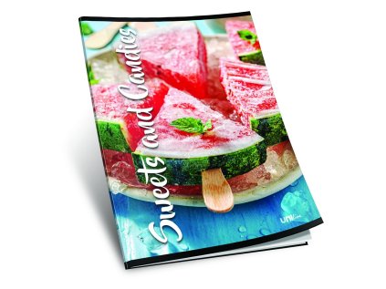 sešit 444, A4, 42 listů, linkovaný 8 mm,edice SWEET, motiv meloun