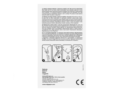 Balónek č.6 nafukovací foliový 40 cm