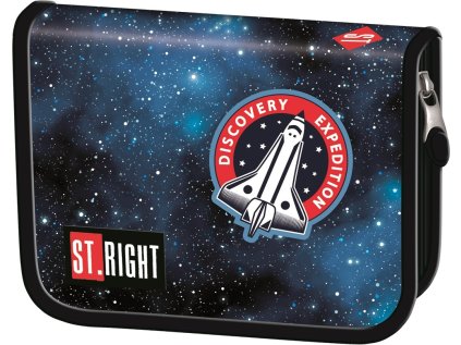 Penál jednopatrový St.RIGHT - COSMIC MISSION, PC03, rozměry: 20,5 x 14 x 3,5 cm