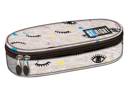 Penál oválný PC-01, St.RIGHT - EYES, rozměry: 6 x 23 x 9,5 cm