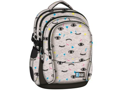 Studentský batoh St.RIGHT - EYES, 4 komorový, BP01,rozměry: 43 x 32 x 21 cm