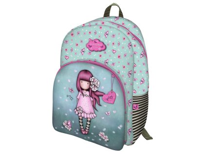 Batoh se 2 zipy Santoro London - Cherry Blossom, rozměry: 43 x 35 x 14 cm