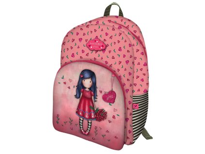 Batoh se 2 zipy Santoro London - Love Grows, rozměry: 43 x 35 x 14 cm