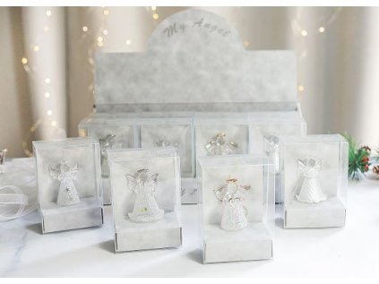 Sada andílků 4,5 cm v krabičce, displej 12 ks