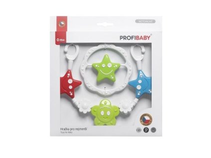 Souprava chrastítek hvězda/kytka