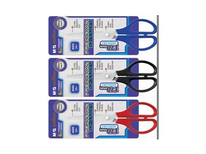 Nůžky kancelářské M&G 170 mm, mix barev