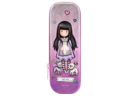 Plechový penál na zip Santoro London - Tall Tails, 19 x 7 x 3cm