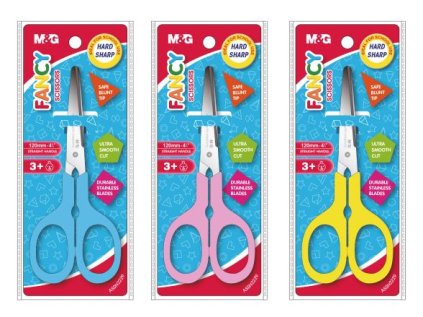 Plastové dětské nůžky,120mm, mix 3 barvy