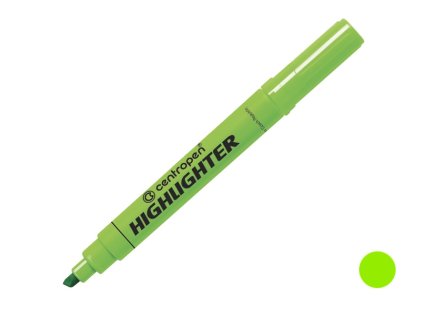 Zvýrazňovač Centropen 8552 zelený