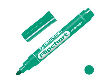 Popisovač Centropen 8560 Flipchart, zelený