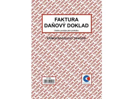 Faktura daňový doklad A5