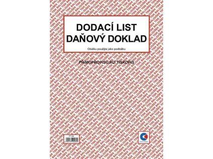 Dodací list - daňový doklad A4