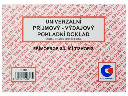Univerzální příj.- výdaj. pokladni doklad A6