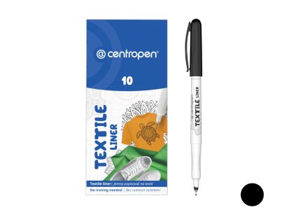 Popisovač Centropen 2639 na textil 0,5mm, černý