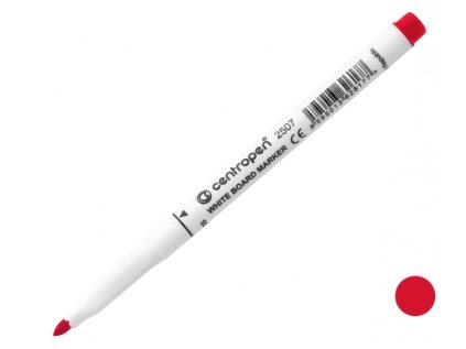 Popisovač Centropen 2507 stíratelný, červený