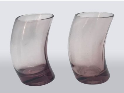 Odlivky ohnuté fialové, sada 6 ks