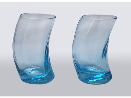 Odlivky ohnuté modré, sada 6 ks