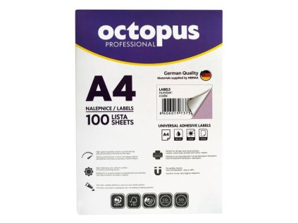 Samolepicí etikety A4 63,5 x 46,6 x 18, 100 listů