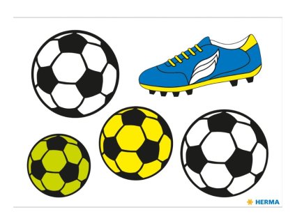 Reflexní nálepka fotbal