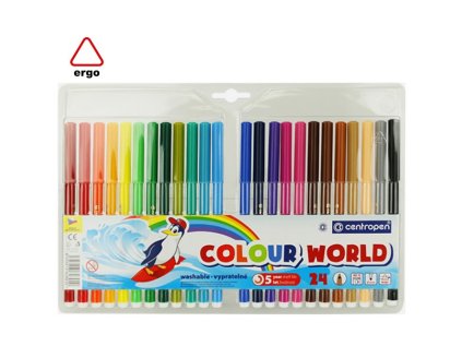 Fix Centropen 7550 trojhranné - 24 barev