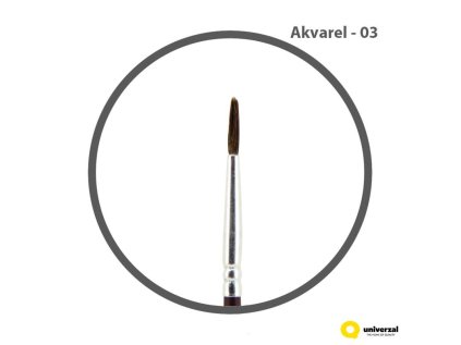 Štětec č. 3 kulatý UNI LINE