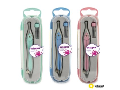 Kružítko kovové v krabičce, mix pastelových barev