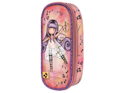Školní penál oválný Santoro London - Little Dancer, 23 x 6 x 7 cm