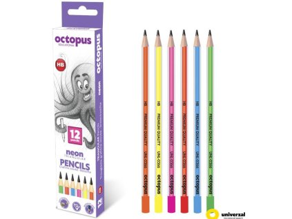 Tužka grafitová UNI LINE tříhranná neononová